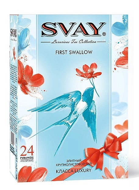 Чай Svay FIRST SWALLOW, 24 пирамидки(в к-9)