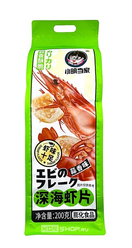 Чипсы со вкусом креветка 200 гр зеленая
