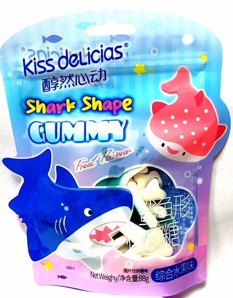Мармелад Kiss delicias Акула  88гр
